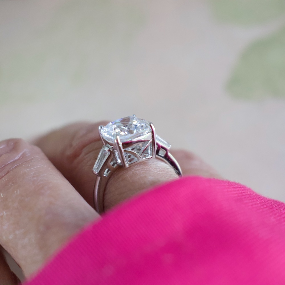 925 SS & Cubic Zirconia Size 7 - Picture 4 of 12